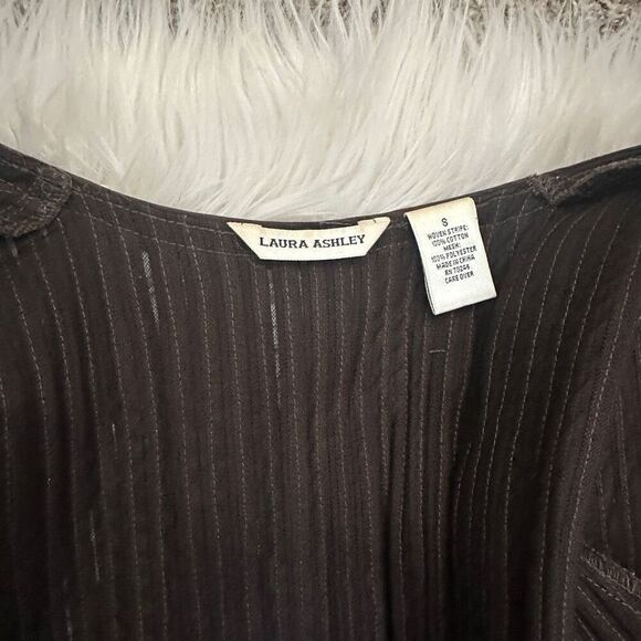 Laura Ashley large brown formal front zipper long sleeve jacket - Picture 5 of 5